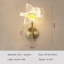 Axyaa LED Flower Wall Lamp for Bedroom Dining Room Living Room Decor