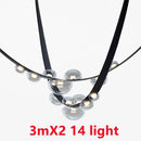 Axyaa Glass LED Chandelier for Stylish Home Decor