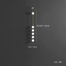 Axyaa LED Magic Bean Brass Ball Chandelier for Modern Living Room & Bar Counter