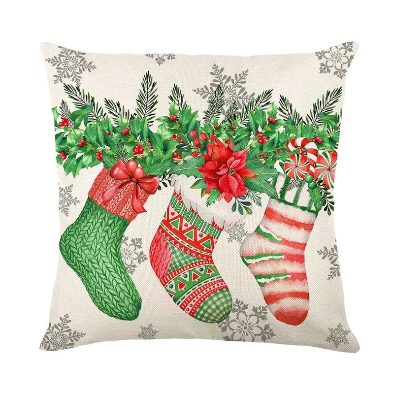 Axyaa Christmas Day Party Pillowcase Set