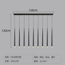 Axyaa Modern Black Column LED Chandelier for Stylish Home Lighting