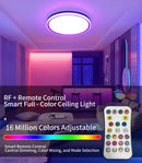 Axyaa Smart LED Ceiling Light: WiFi, Bluetooth, RGBCW Dimming, Color Matching - Bedroom, Living Room