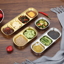 Axyaa Stainless Steel Dipping Sauce Bowls BBQ Vinegar Plates Kitchen Tableware