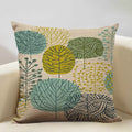 Nordic Style Cotton Tree Of Love Throw Pillow Cover 45x45CM Square Axyaa Brand