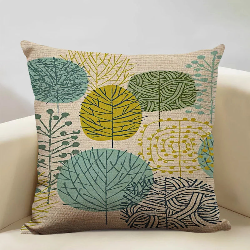 Nordic Style Cotton Tree Of Love Throw Pillow Cover 45x45CM Square Axyaa Brand