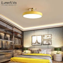 Axyaa Modern Macaron LED Ceiling Light - Dimmable Nordic Decor for Home & Office