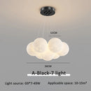 Axyaa Nordic Moon Bubble Planet LED Chandelier for Princess Room