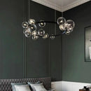 Axyaa Glass Ball LED Chandelier - Modern Nordic Minimalist Style