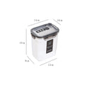 Axyaa Transparent Sealed Food Storage Container Organizer Box Jar