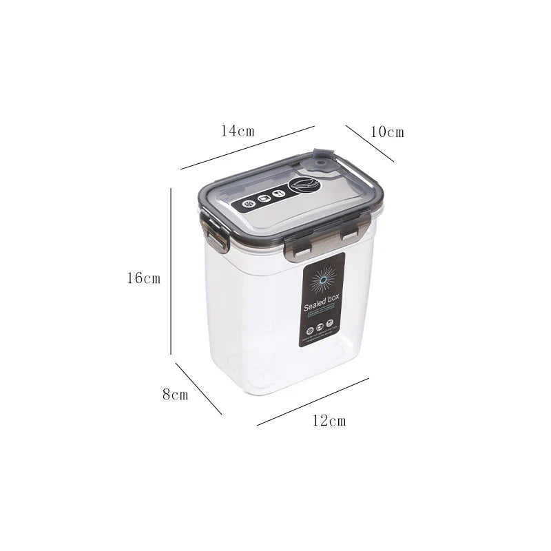 Axyaa Transparent Sealed Food Storage Container Organizer Box Jar