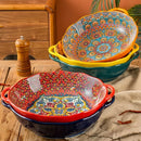 Axyaa Bohemian Amphora Soup Bowl Ceramic Noodle Ramen Large Tableware Bowl