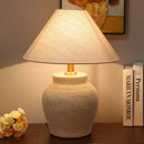 Axyaa Nordic Ceramic Table Lamp for Modern Living Space with LED Desk Light