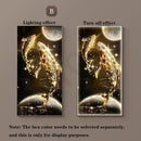 Axyaa LED Whale Mural Lamp: Modern Luxury Home Wall Art Vertical Light