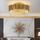 Axyaa Luxury Crystal LED Ceiling Lamp Modern Chandelier for Home Decoration