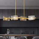 Axyaa Glass Pendant Light: Modern Home Decor Chandeliers for Living & Dining Rooms