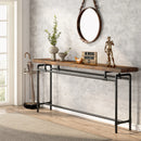 Axyaa Extra Long Wood Console Table for Living Room and Entryway