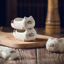 Axya Mini Cat Sauce Dish Set for Kitchen Table Decor