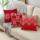 Axyaa Christmas Linen Pillowcase 45x45cm - Festive Home Decor & Gifts