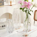 Axyaa Carambola Glass Vase Hydroponics for Artificial Flowers Decor