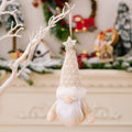 Axyaa Gnomes Plush Dolls Forest Old Man Ornaments Knitted hat Christmas Tree Hanging