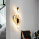 Axyaa Luxury Gold Iron Wall Lamp with Acrylic Shade, Small LED Light for Living Room