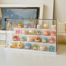 Axyaa Acrylic Dolls Display Box for Small Action Figures and LEGO Storage