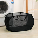 Axyaa Foldable Mesh Laundry Hamper with Handles: Versatile Storage Bag for Multiple Rooms