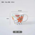 Axyaa Butterfly Love Flower Ceramic Tableware Set with Tea Hospitality Kettle