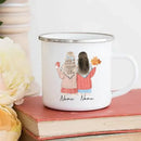 Axyaa Best Friend Cartoon Girls Custom Name Coffee Mug