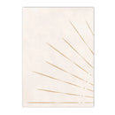 Axyaa Geometric Nature Sun Rising Line Art Mid Century Modern Wall Print