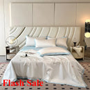 Axyaa Embroidered Silk Summer Quilt Set - 4-Piece Cool Bedding Kit