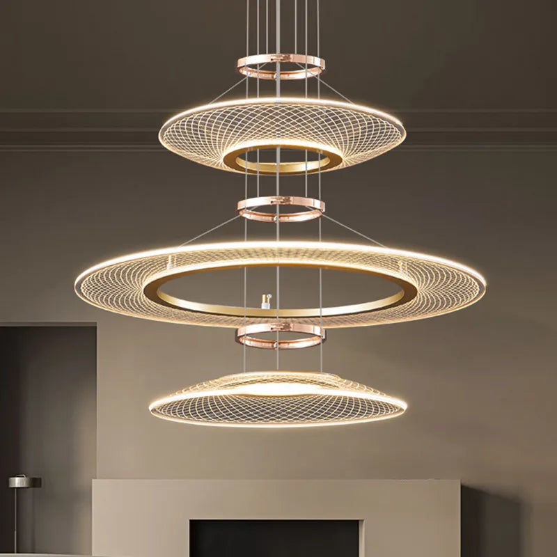 Axyaa Double Pendant LED Chandeliers for Living Room & Kitchen Island