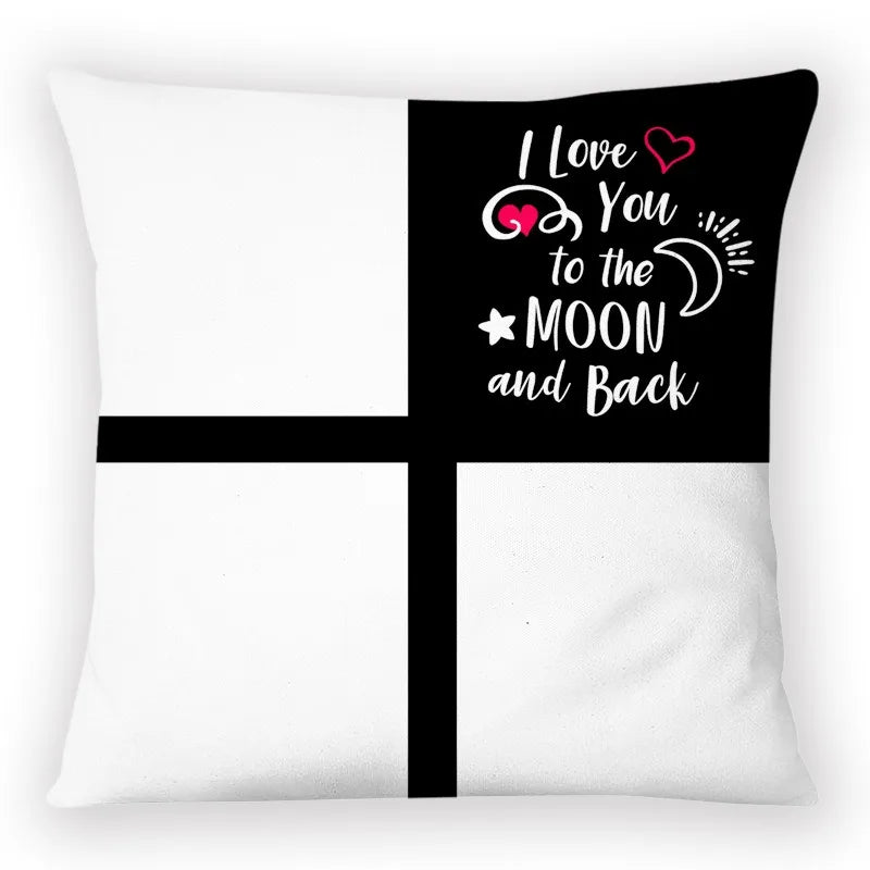 Axyaa Plaid Cat Paw Pillowcase Set
