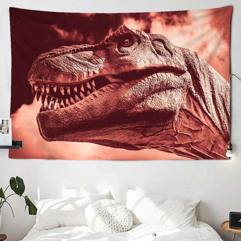 Axyaa Dinosaur Wall Tapestry Beach Blanket Yoga Mat Tablecloth