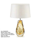 Axyaa Nordic Glaze Table Lamp Modern LED Desk Light for Living Room and Bedroom