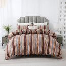 Geometric Boho Duvet Set + Pillowcase, 2/3pc Polyester Bedding, Single King Size, Axyaa Brand