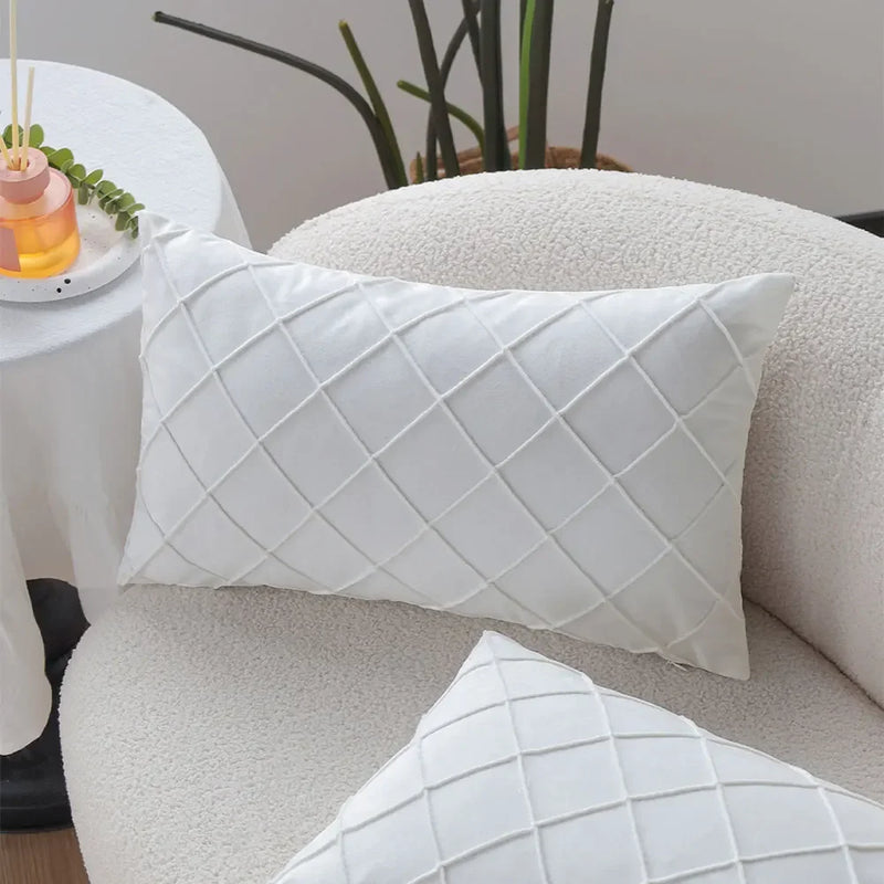 Axyaa Velvet Cushion Cover - Soft Home Decor Sofa Pillowcase - Comfortable Throw Pillow Cover