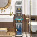 Axyaa Narrow Storage Cabinet: Multi-Tier Slim Organizer for Bathroom/Living Room