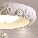 Axyaa French Luxury Plaster Ceiling Lamp for Elegant European Baroque Decor.