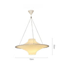 Axyaa UFO Pendant Light: Designer Minimalist French Cream Style Bedroom Lamp