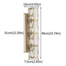 Axyaa Crystal LED Wall Light Staircase - Luxury Indoor Lighting Sconce