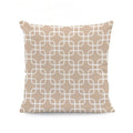 Axyaa Beige Geometric Lace Cushion Cover 45X45cm for Living Room Decor