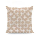 Axyaa Beige Geometric Lace Cushion Cover 45X45cm for Living Room Decor