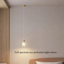 Axyaa LED Cream Glass Chandelier for Full-Spectrum Eye Protection Lighting