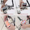 Axya Pro Metal Knife Sharpener Set with Diamond Whetstone and Fixed Angle Apex