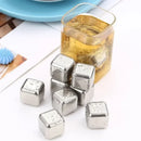 Axyaa Stainless Steel Ice Stones for Quick-freezing Beverages Cooling