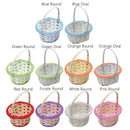 Axyaa Hand-Woven Flower Storage Basket Oval/Round Wicker Basket