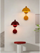 Axyaa Minimalist Mushroom LED Wall Sconce Light for Hotel Aisle and Corridor