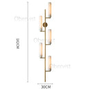 Axyaa LED Wall Sconce Copper Gold White Minimalist Art Deco Wall Light