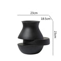 Axyaa Geometric Monochrome Vase Set for Stylish Home Decor